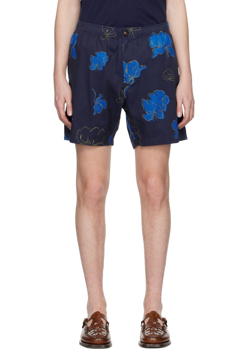 Saturdays NYC Blue Sig Zane Edition Ambrose Mānoa Shorts