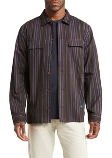Saturdays NYC Broome Stripe Herringbone Flannel Button-Up Shirt
