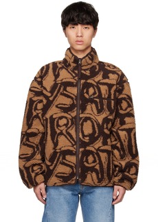 Saturdays NYC Brown Spencer Spellout Reversible Jacket