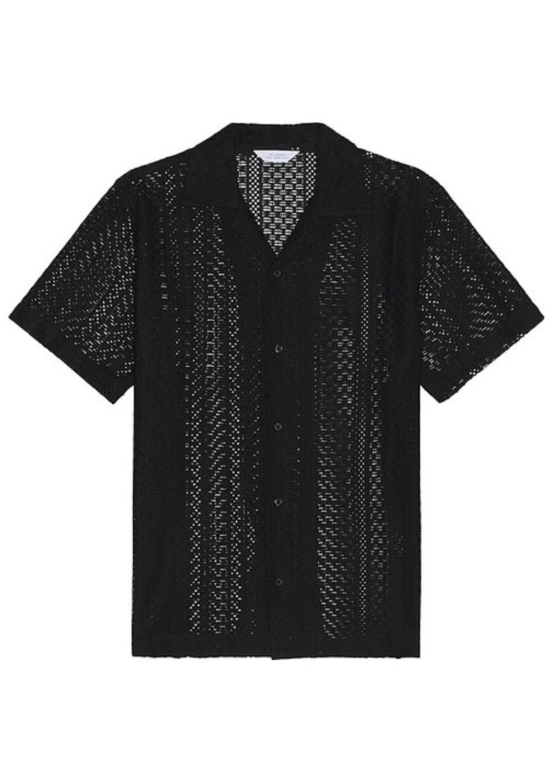 SATURDAYS NYC Canty Cotton Lace Shirt