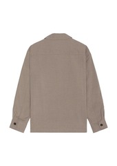 SATURDAYS NYC Driessen Wool Gabardine Overshirt