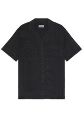 SATURDAYS NYC Gibson Pigment Dyed Short Sleeve Shirt