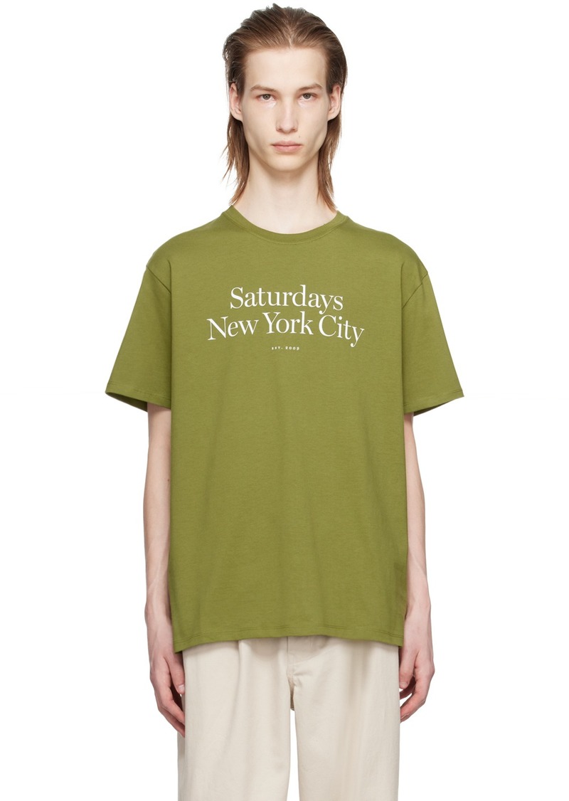 Saturdays NYC Green Miller T-Shirt