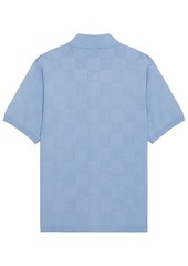 SATURDAYS NYC Kenneth Checkerboard Knit Short Sleeve Shirt