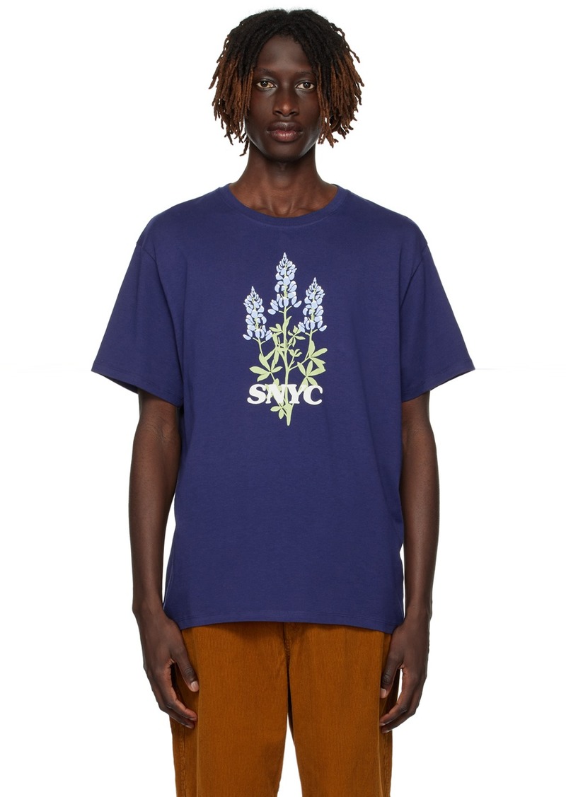 Saturdays NYC Navy 'Blue Bonnets' T-Shirt