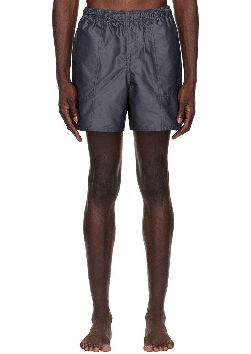 Saturdays NYC Navy Talley Iridescent Swim Shorts