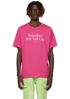 Saturdays NYC Pink Miller T-Shirt