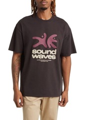 Saturdays NYC Sound Waves Cotton Graphic T-Shirt