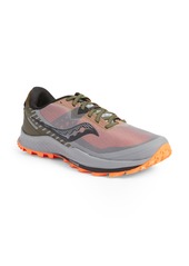 Saucony Peregrine 11 Trail Running Shoe in Silver/Green at Nordstrom