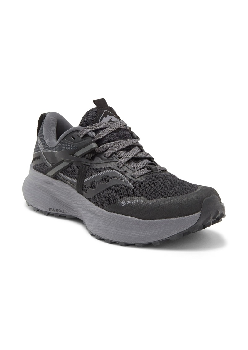 Saucony Ride 15 GTX Trail Running Shoe in Black/Charcoal at Nordstrom Rack