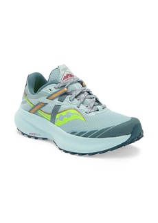 Saucony Ride 15 TR Trail Running Shoe in Mineral/Citron at Nordstrom Rack