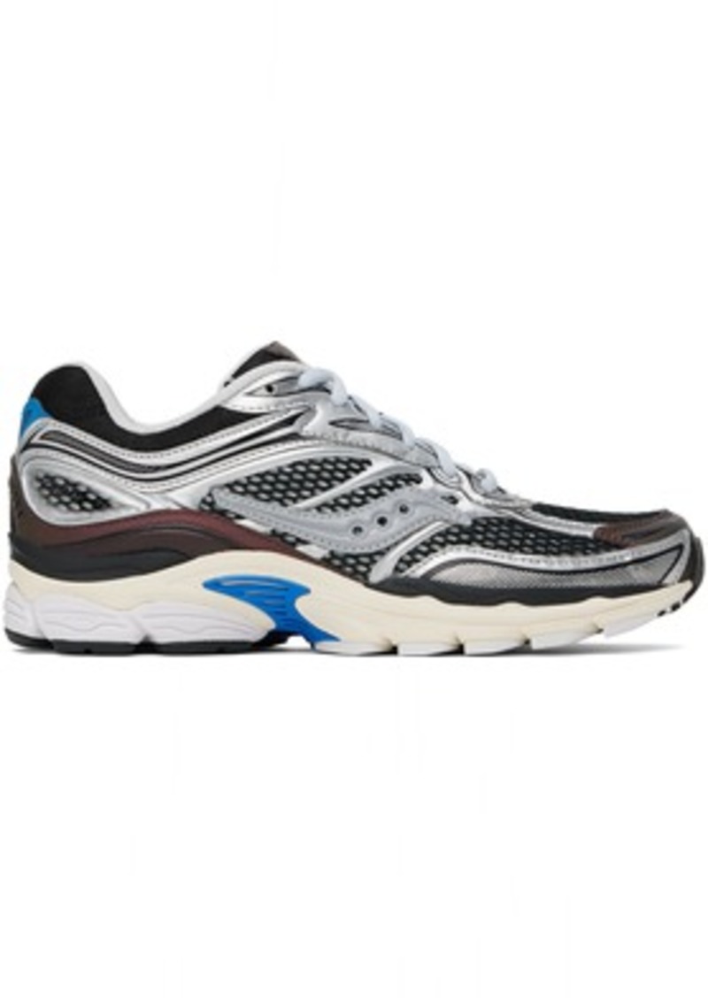 Saucony Silver & Brown ProGrid Omni 9 Disrupt Sneakers