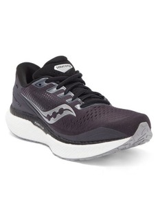 Saucony Triumph 18 Running Shoe in Charcoal /White at Nordstrom