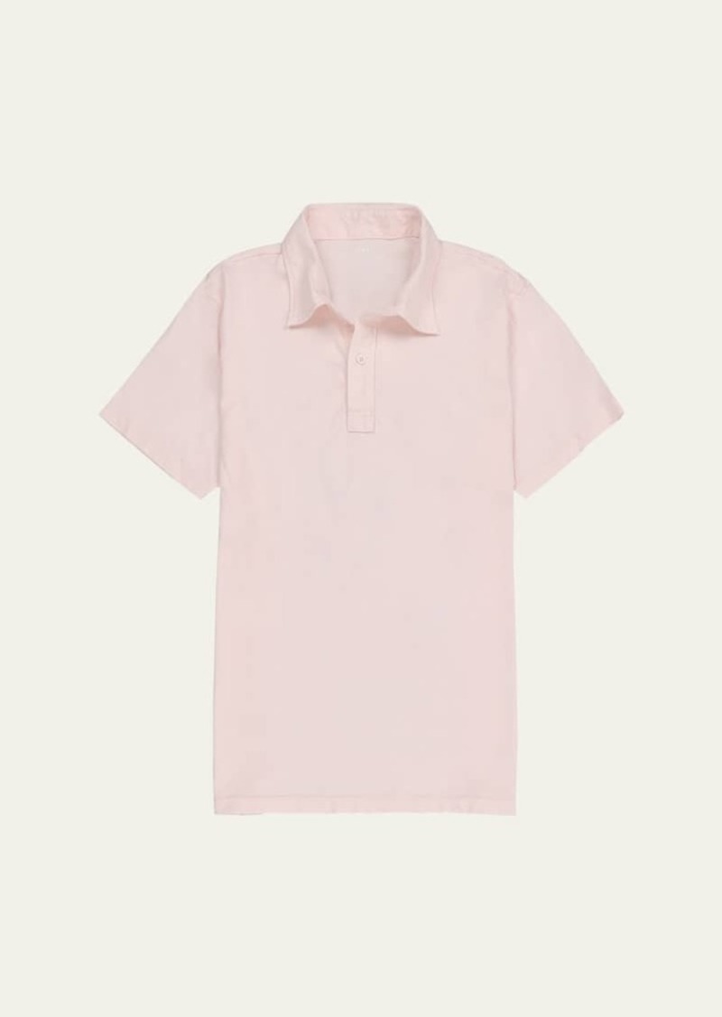 Save Khaki Men's Solid Supima Cotton Polo Shirt