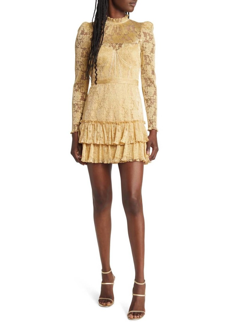 Saylor Adria Dress In Gold