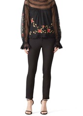 Saylor Dalilah Embroidered Top In Black