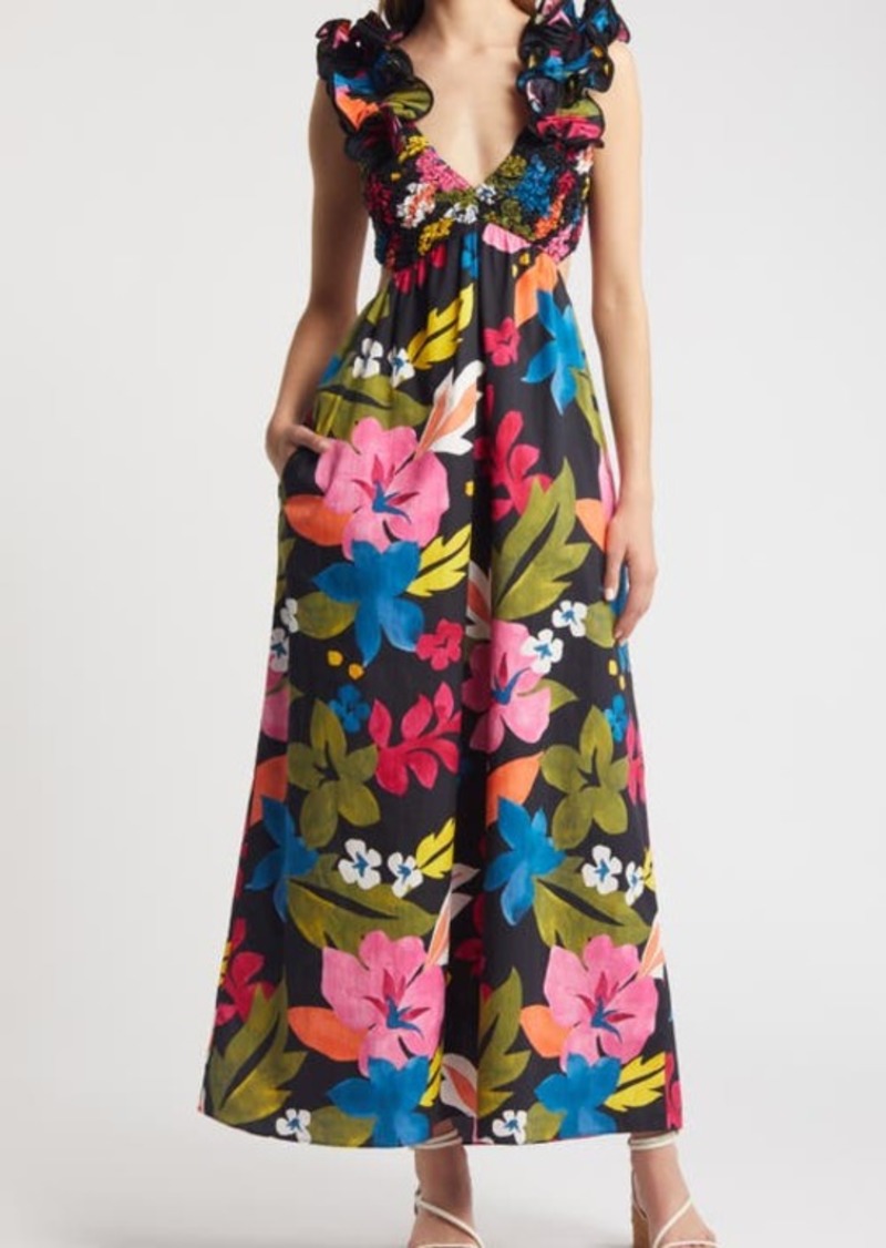 Saylor Zaira Floral Cotton Maxi Dress