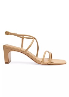 SCHUTZ Aimee 63MM Leather Block Sandals