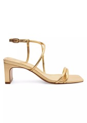 SCHUTZ Aimee 63MM Leather Block Sandals