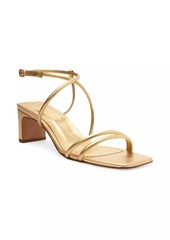 SCHUTZ Aimee 63MM Leather Block Sandals