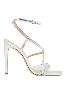 SCHUTZ Aisha Leather And PVC Strappy Sandals