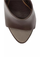 SCHUTZ April 109MM Leather Wedge Sandals