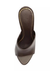 SCHUTZ April 109MM Leather Wedge Sandals