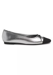 SCHUTZ Arissa Metallic Ballet Flats