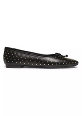 SCHUTZ Arissa Studded Leather Ballet Flats