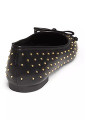 SCHUTZ Arissa Studded Leather Ballet Flats