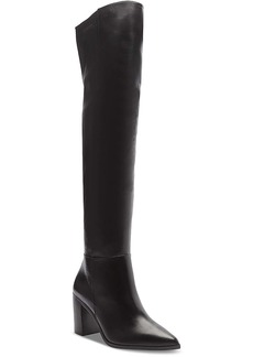 SCHUTZ BOTA SALTO Womens Leather Pointed toe Over-The-Knee Boots