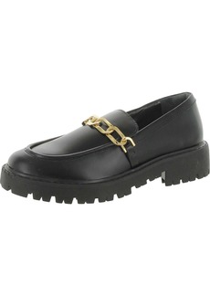 SCHUTZ Christie Womens Leather Chain Loafers