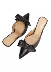 SCHUTZ Claire Bow 76MM Leather Pumps