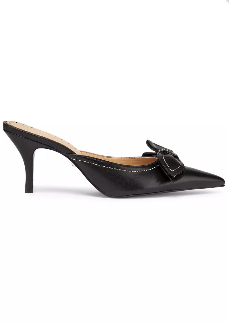 SCHUTZ Claire Bow 76MM Leather Pumps