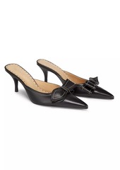 SCHUTZ Claire Bow 76MM Leather Pumps