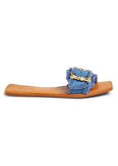 SCHUTZ Enola Denim Slides