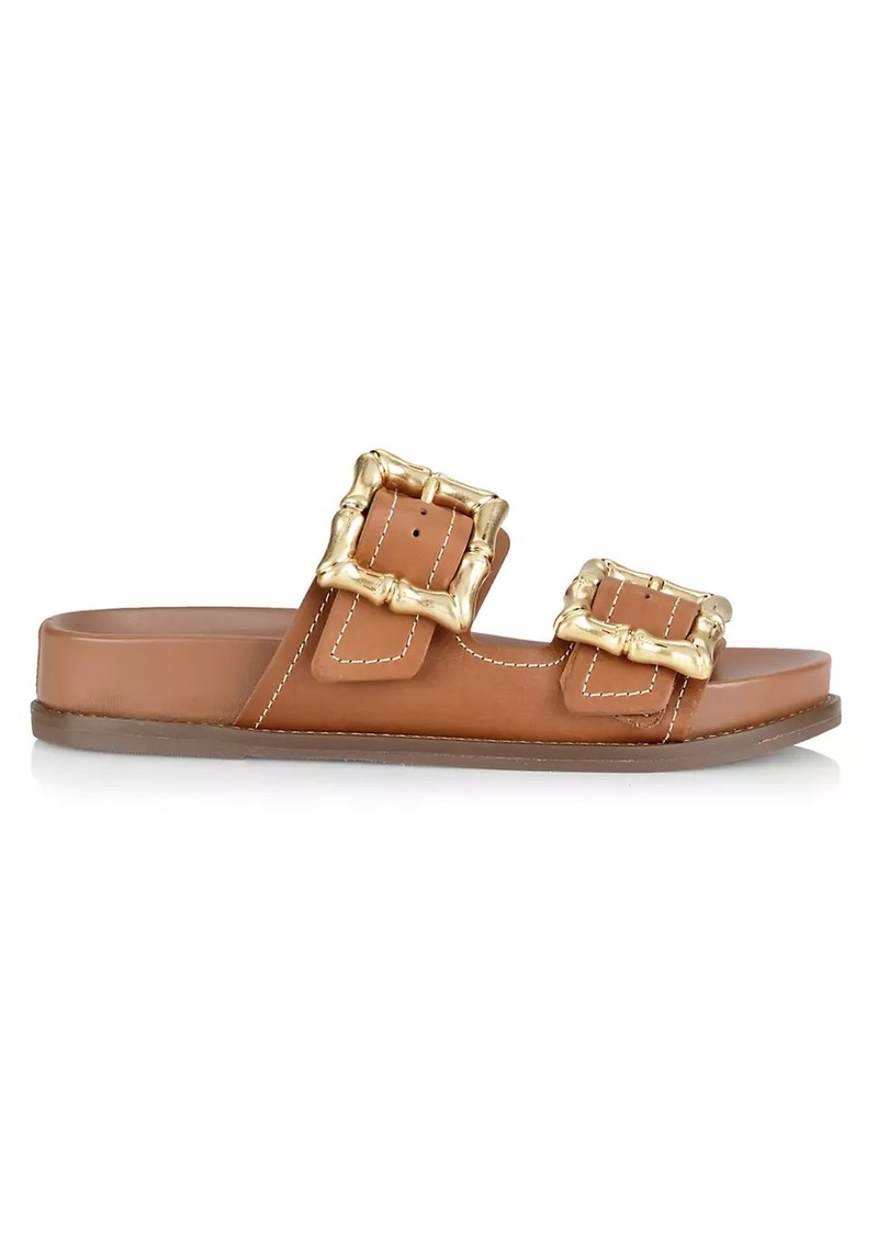 SCHUTZ Enola Sporty Leather Sandals