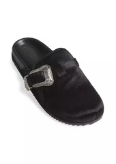 SCHUTZ Grace 30MM Calf Hair Clogs