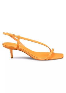 SCHUTZ Heloise 63MM Patent Leather Slingback Sandals