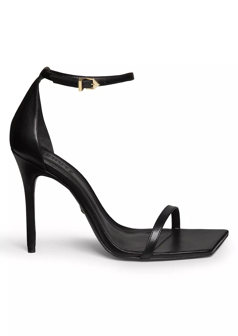 SCHUTZ Jenna 100MM Stiletto Leather Sandals