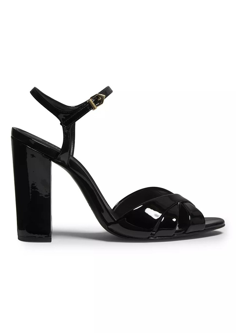 SCHUTZ Keefa 100MM Patent Leather Sandals