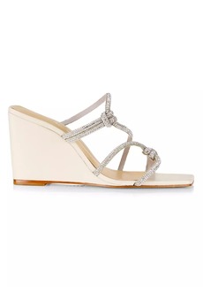 SCHUTZ Lauryn Crystal-Embellished Wedge Sandals