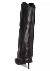 SCHUTZ Maryana 90MM Leather Stiletto Boots