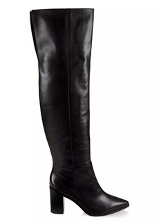 SCHUTZ Mikki Leather Over-the-Knee Boots