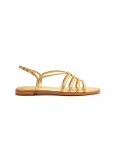 SCHUTZ Octavia Flat Sandal In Ouro