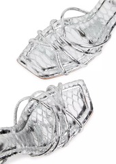 SCHUTZ Rachel 83MM Metallic Leather Sandals