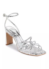 SCHUTZ Rachel 83MM Metallic Leather Sandals