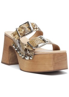 SCHUTZ Kayleigh Leather-Trim Sandal