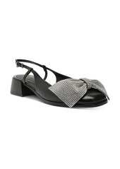 Schutz Women's Dorothy Crystal Bow Slingback Pumps