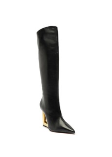 Schutz Women's Filipa Wedge Boots - Black